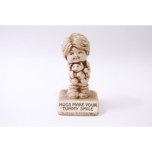 1980s, Paula, Hugs Make Your Tummy Smile, Figurine, Vintage, ~ 251013-WH 1367 - Picture 1 of 3
